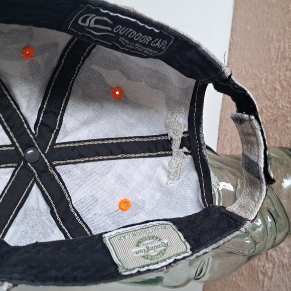 Remington Hat Cap Strap Green Orange Camo Velcro - Picture 2 of 4